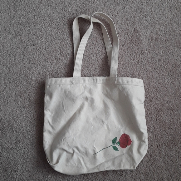 Handbags - Canvas rose tote bag